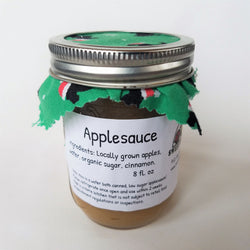 Applesauce with local apples by Sweet Belly Farm in Salmon, Idaho